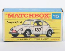 Matchbox Superfast Original empty F box 15a Volkswagen