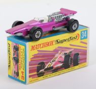 Matchbox Superfast 34a Formula 1 Racing car with RARE SPIRO wheels