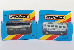 2x Matchbox Superfast 65b Airport Coach & 17c Londoner Bus GIROBANK