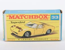 Matchbox Superfast Original empty F box 33a Lamborghini Muira