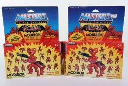 Two Vintage Masters of the Universe MOTU Modulok Action Figures Boxed Mattel.  