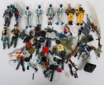 Quantity of Vintage Gi Joe Action Force Action Figures and Promotional items Hasbro.