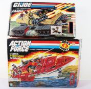 Two Vintage Action Force Gi Joe Vehicles boxed Hasbro. 