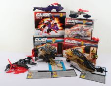 Four Vintage Action Force Gi Joe Vehicles Action Figures Boxed Hasbro. 