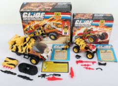 Two Vintage Action Force Tiger Force Gi Joe Vehicles Action Figures Boxed Hasbro. 