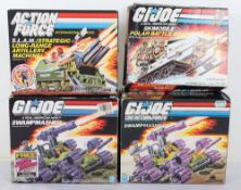 Three Vintage Gi Joe Action Force Vehicles Boxed Hasbro. 