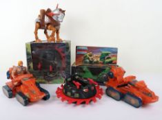 Collection of Vintage Masters of the Universe MOTU Toys. 