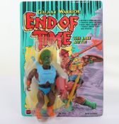 Scarce Vintage Galaxy Warrior End of Time Sungold action figure Broccoli Head moc carded. 