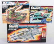 Three Vintage Gi Joe Action Force Vehicles Boxed Hasbro. 