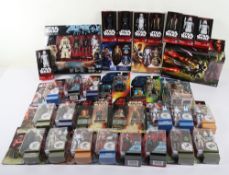 Fifty Eight Modern Star Wars Action Figures boxed moc Hasbro. 