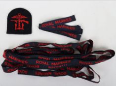 Large Quantity of Royal Marine shoulder Tapes and Combined Operations Formation Sign
