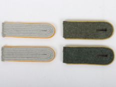 Two Pairs of German Tunic Shoulder Boards,