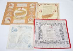 Boer War & WW1 Patriotic Picture Handkerchiefs