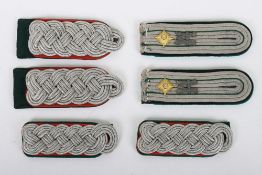 German Officers Shoulder Boards, Three Pairs