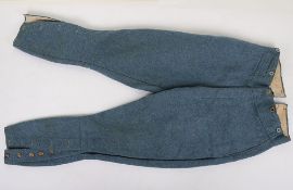 WW1 French Horizon Blue Wool Trousers, 1918