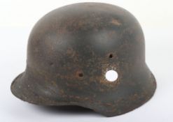 WW2 German Waffen-SS M40 Helmet Shell: