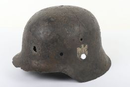 WW2 German Army M42 Single Decal Helmet
