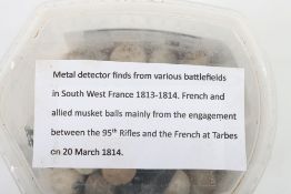 Collection of Metal Detecting Finds from Battlefields in SW France, Napoleonic Wars