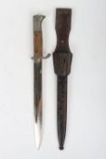 WW2 German Parade Bayonet, Made by Puma with Leather Frog