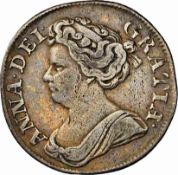 NGC VF25 - Anne (1702-1714), Shilling, 1711, Third bust, rev. crowned shields (S. 3610), Very fine