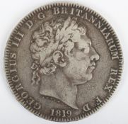 George III (1760-1820) Crown, 1819, LIX, fine