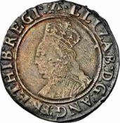TOP POP - NGC XF 45 - Elizabeth I (1558-1603), Shilling, 6th Issue, mm. A, Crowned bust 6a left, (S.