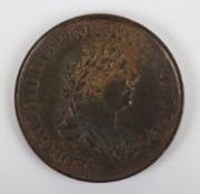 Sri Lanka (Ceylon), George III (1760-1820) One Half Stiver, 1815, laureate head right, rev. elephant