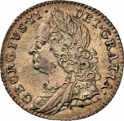 George II (1727-1760), Sixpence, 1758, old laureate and draped bust, (S. 3711), extremely fine