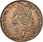 NGC AU Details - George II (1727-1760), Halfcrown 1746/5, old laureate and draped bust, (S.