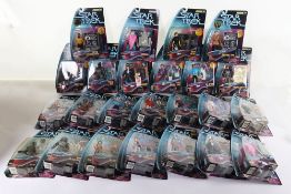 Twenty Four  Star Trek 90s Action Figures from Playmates moc carded Collector Card series.