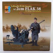 Luftwaffe FLAK Gunner w/2cm FLAK 38 NW Europe 1940  Dragon Models Action Figure,