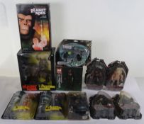 Eleven Modern Action Figures Carded moc Boxed.
