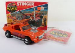 Vintage Kenner M.A.S.K. Mask Stinger Vehicle and Action Figure in Box.