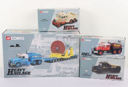 Four Heavy Haulage Corgi Die Cast Models boxed.