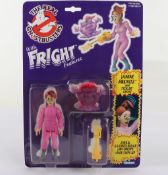 Vintage Kenner The Real Ghostbusters Fright Features Janine Melnitz moc carded action figure.