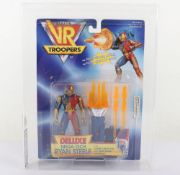 Scarce Saban’s VR Troopers Deluxe Mega-Tech Ryan Steele action figure moc graded.