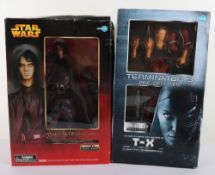 Two Kotobukiya ARTFX Star Wars Anakin Skywalker EP3 version and Terminator 3 T-X Rise of the Machine