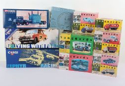 Thirteen Corgi Die Cast Models.