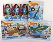 Collection of Eight 40th Anniversary Gerry Anderson Thunderbirds Toys by Vivid Imaginations.