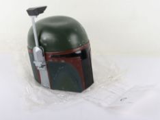 Star Wars Full Size Boba Fett Cosplay Helmet.  With original Home entertainment receipt. Good condit