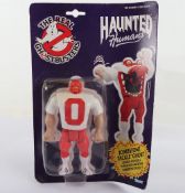Vintage Kenner The Real Ghostbusters Haunted Human Tombstone Tackle Ghost moc carded action figure.