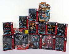 Thirteen Modern Transformers Action Figures Boxed Hasbro.