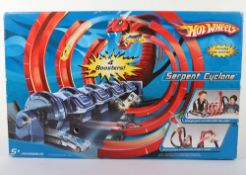 Scarce Hot Wheels Serpent Cyclone Racing Car set boxed Mattel.