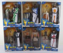 Six Monty Python and the Holy Grail 12 inch Action Figures New in box by Sideshow.