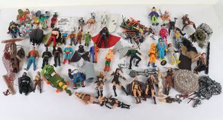 Collection of Vintage Action Figures and accessories.