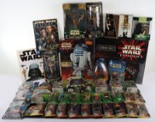 Collection of Modern Star Wars Action Figures Hasbro and Ephemera.