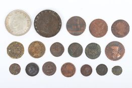 Various copper coinage including 1689 XII Gun Money,