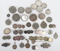 A selection of South African silver coinage mounted onto interesting pieces of jewellery,