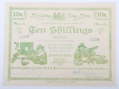 Siege of Mafeking, Ten Shillings, February 1900, no. B6752, (PS654b), extremely fine and scarce thus