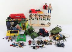 Collection of Vintage 80s Action Figures and Toys.